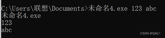 带参数的main函数