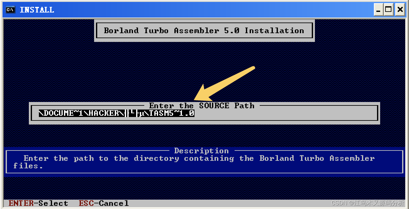TASM5.0安装_tasm32如何安装_林鸿群的博客-CSDN博客