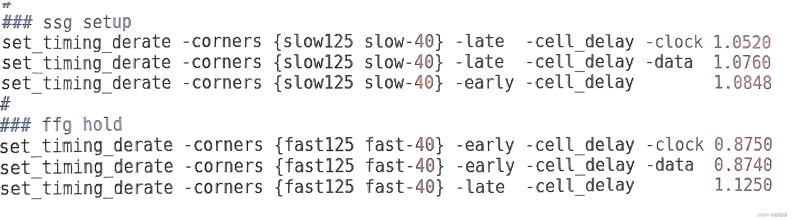 timing derate失效，cppr为0原因分析