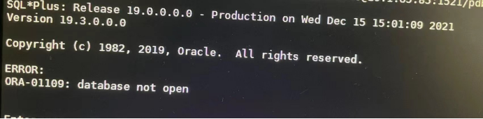 Oracle ORA-12541的处理