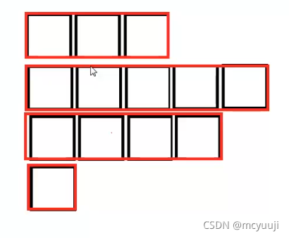 4个元素的交错数组