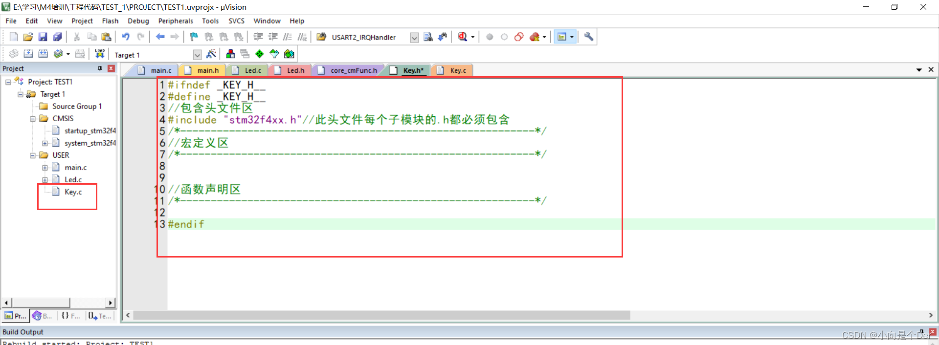 嵌入式学习笔记——使用寄存器编程实现按键输入功能