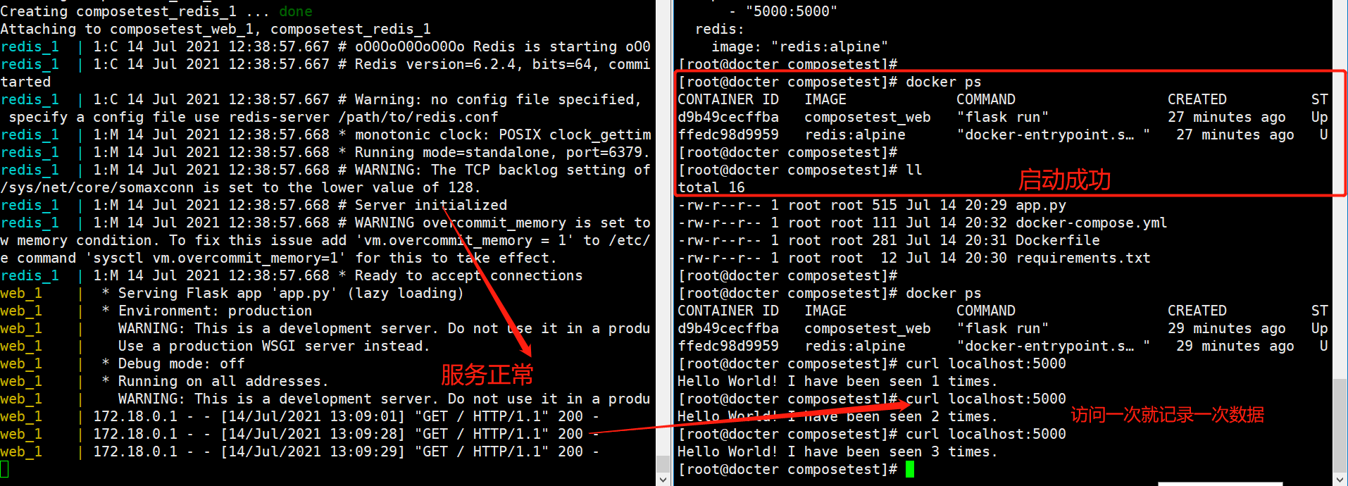 dockercompose npm install returned a nonzero code 1