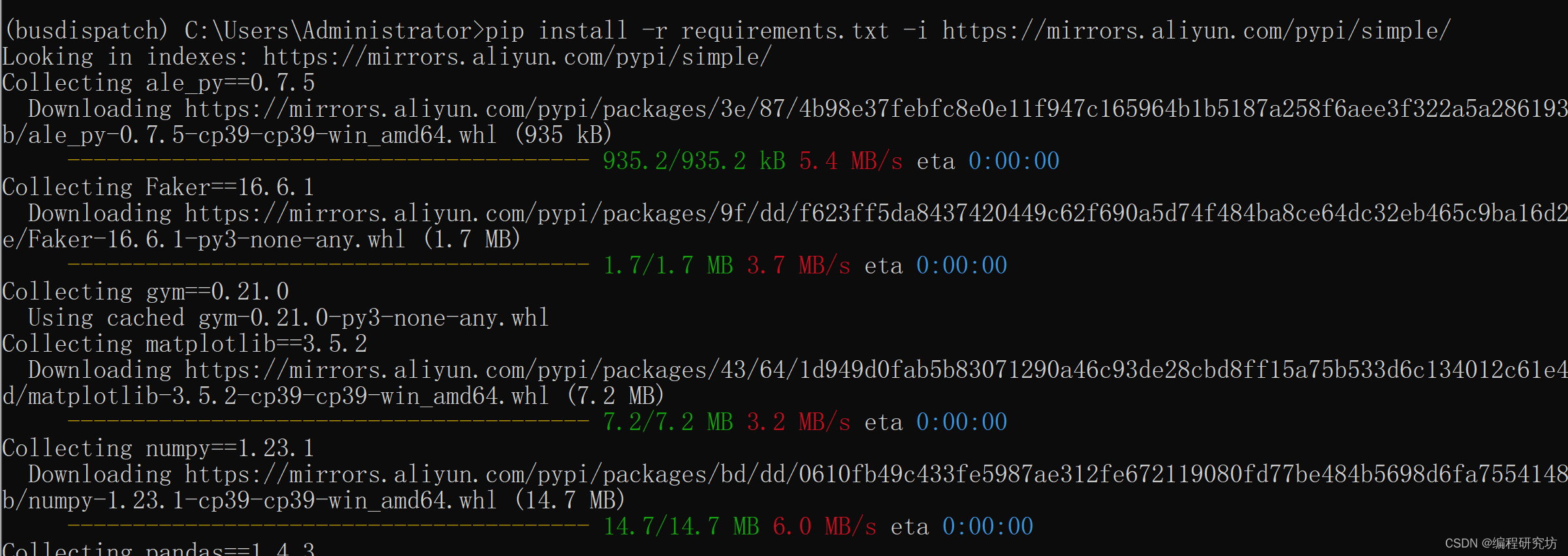 requirement.txt用法python环境输出与加上镜像源快速生成环境_python镜像源安装requirementCSDN博客