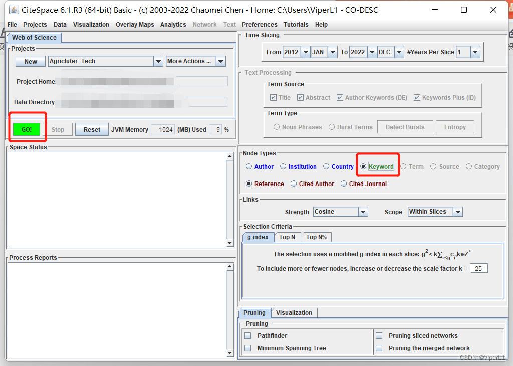 CiteSpace使用入门教程_citespace怎么用-CSDN博客