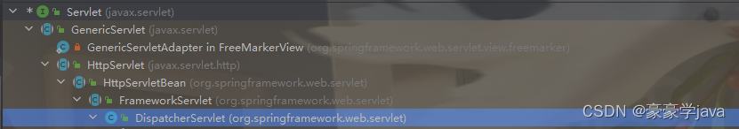 DispatcherServlet族谱