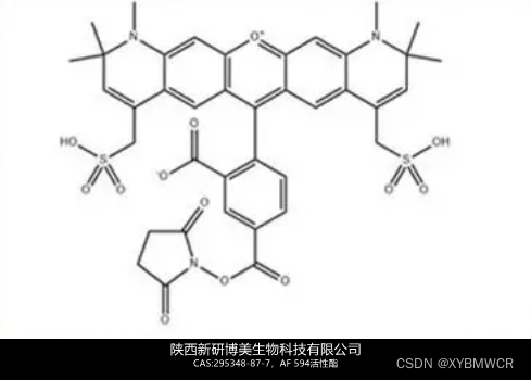 红色荧光染料AF 594活性酯,Alexa Fluor 594 NHS ester,CAS:295348-87-7