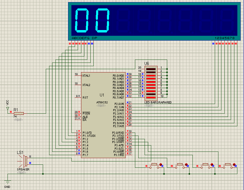 2021-10-21 51单片机两位数码管显示0-99循环
