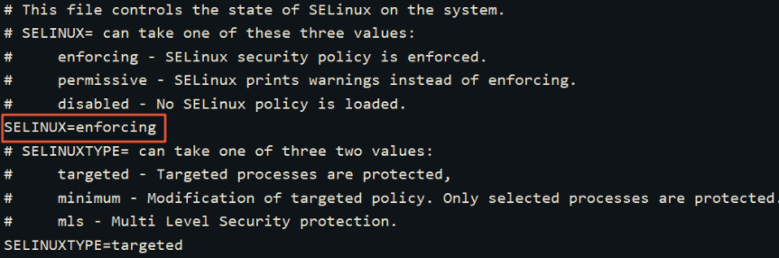 Linux关闭SELinux