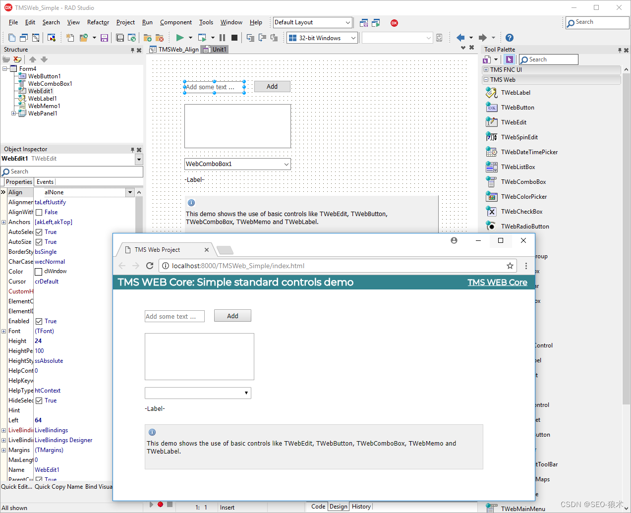 TMS WEB Core Crack,TMS软件Delphi组件RADical Web