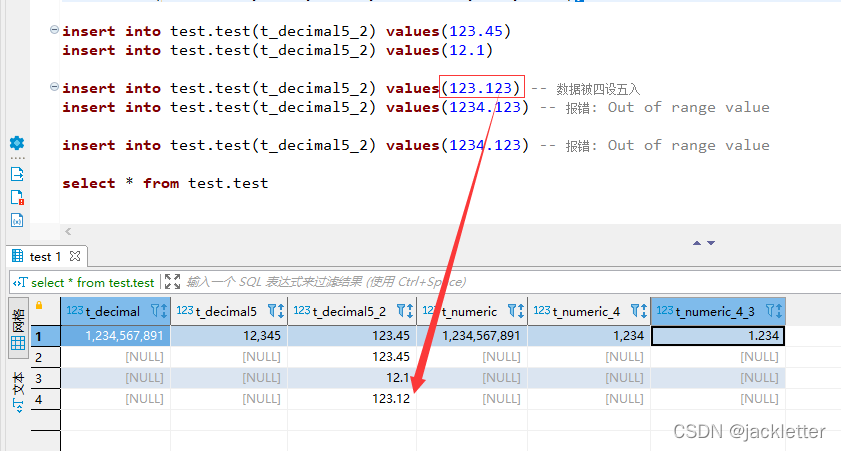mysql:列类型之decimal、numeric_mysql numeric-CSDN博客