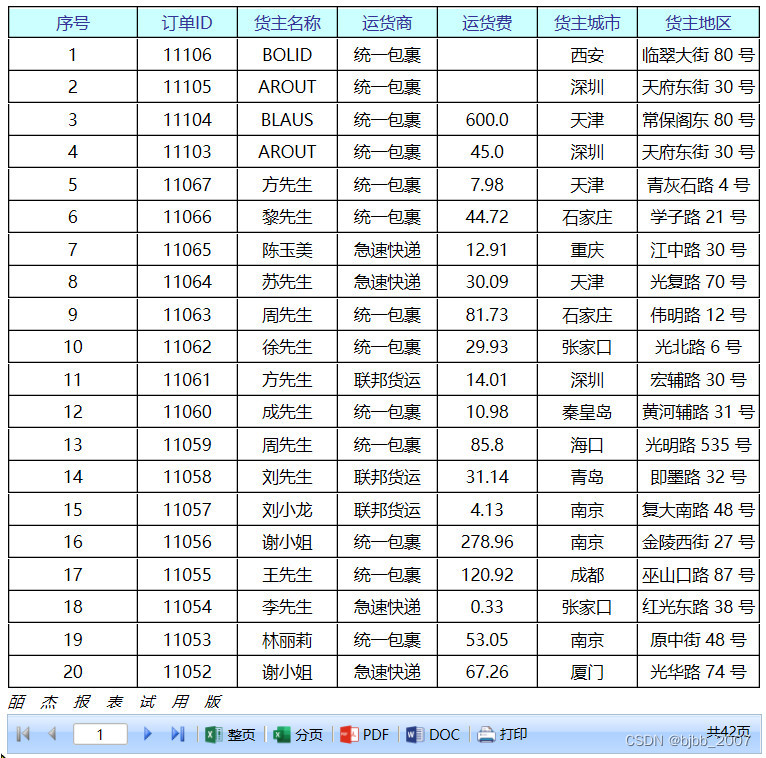 皕杰报表(BIOS Report)中设置序号的方法之二