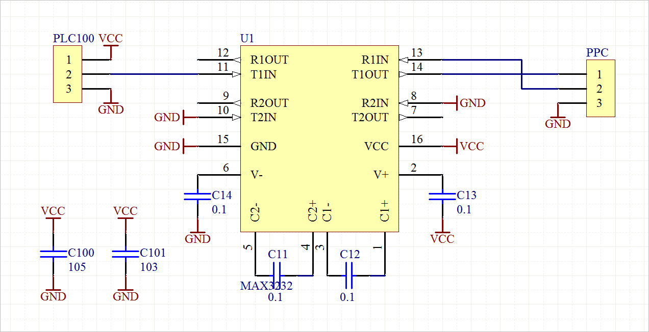 ▲ 图1.2.2 电路板的原理图