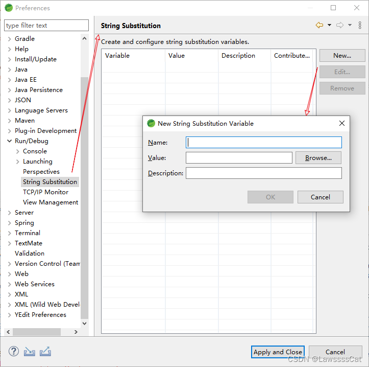 【笔记】Java - VM options、Program arguments、Environment variables、eclipse variables