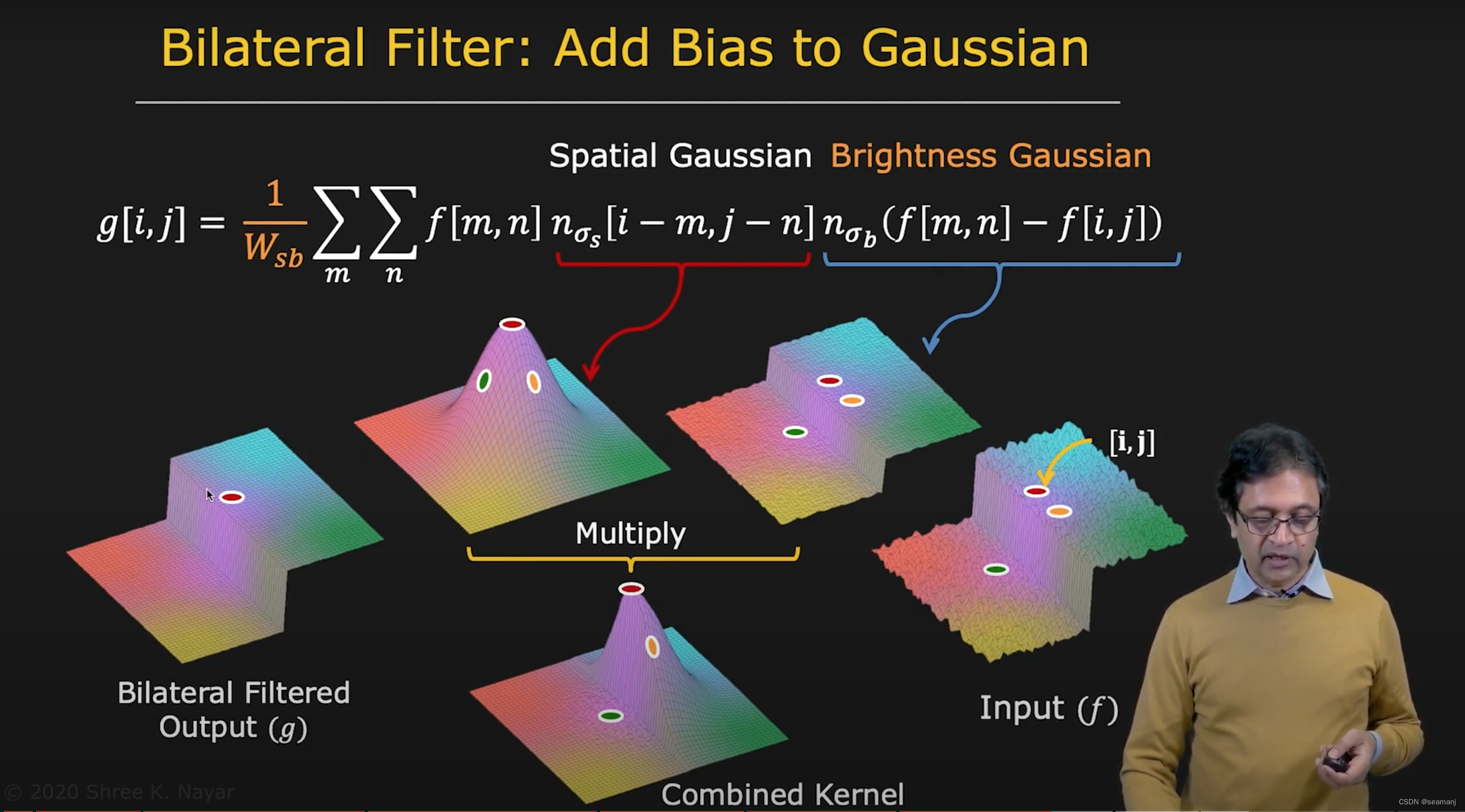 guassian filter and bilateral filter