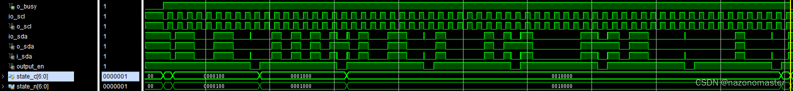 Write timing simulation