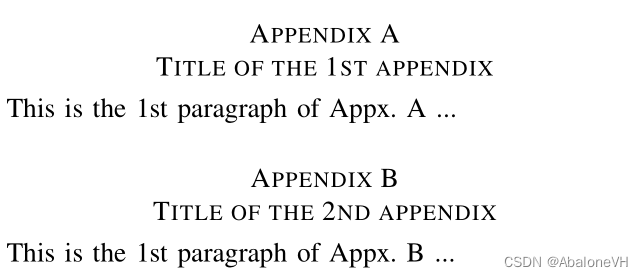 The practical effect of multi-section appendices
