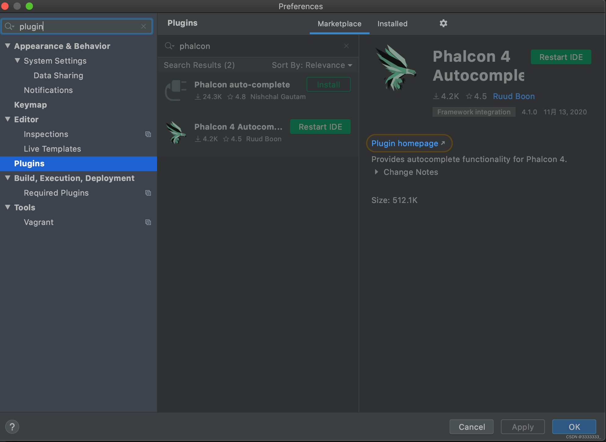 1、MACPHP7.3安装phalcon扩展及安装phalcon-devtools 测试用例及ide支持_mac的phalcon依赖安装-CSDN博客