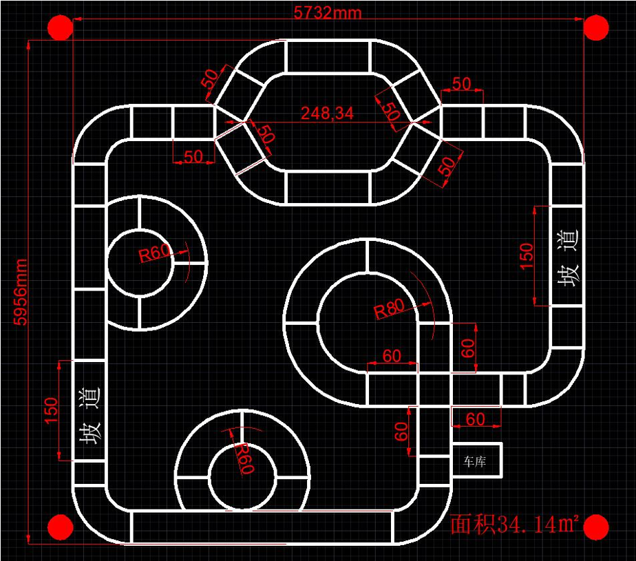 ▲ 图24.1.1 赛道设计与铺设