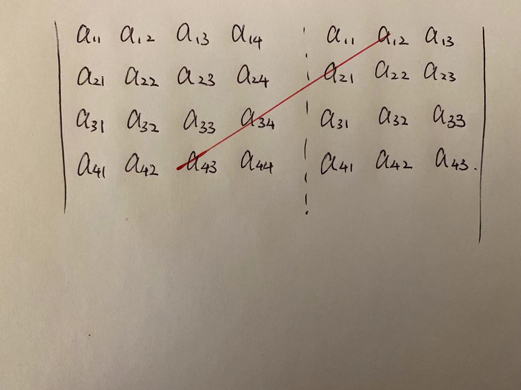 数学基础知识总结 —— 7. 行列式的基本知识_行列式第一列除了第一个其他都为0,划掉要保留符号吗-CSDN博客