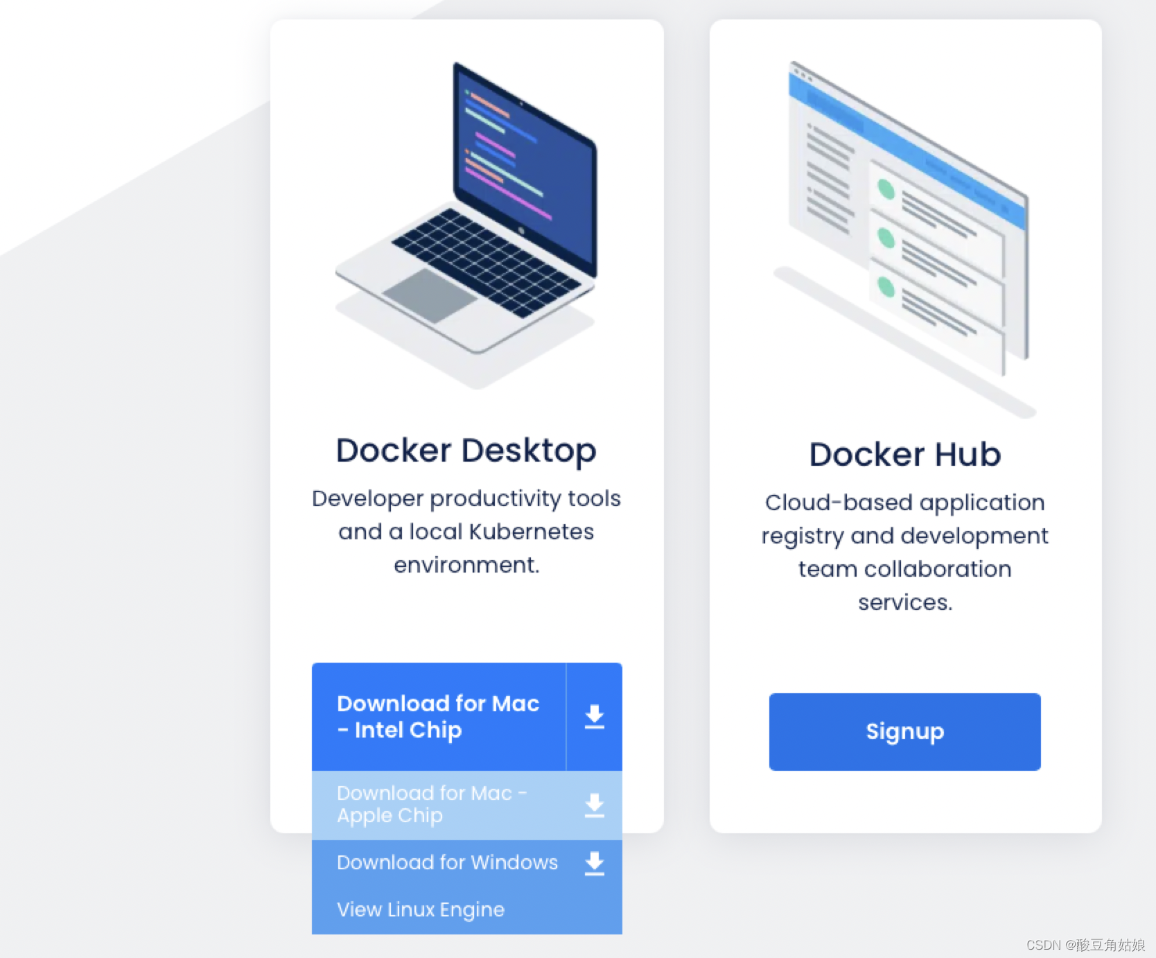 Docker下载-注意M1的话选择Apple Chip