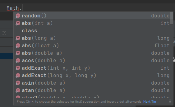 Java零基础入门-Number  Math 类