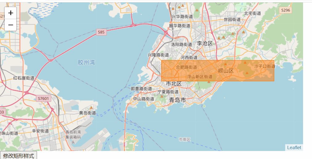 Leaflet中通过setStyle实现图形样式编辑