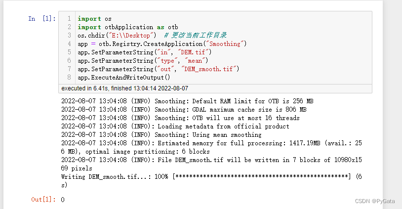 jupyter-otb