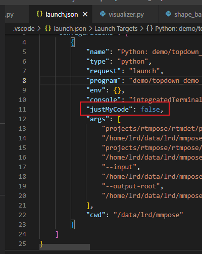 vscode调试进入装饰器函数