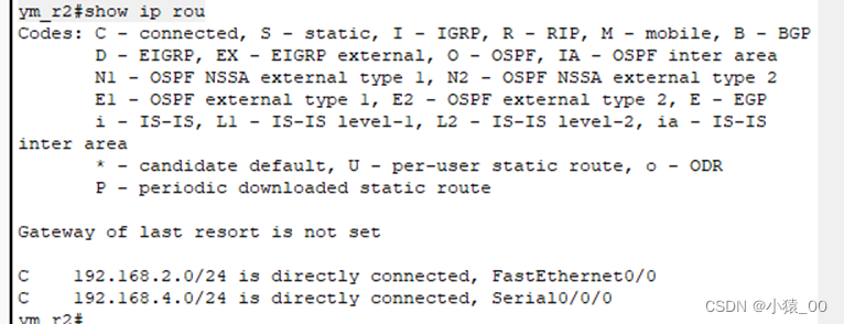 show ip route