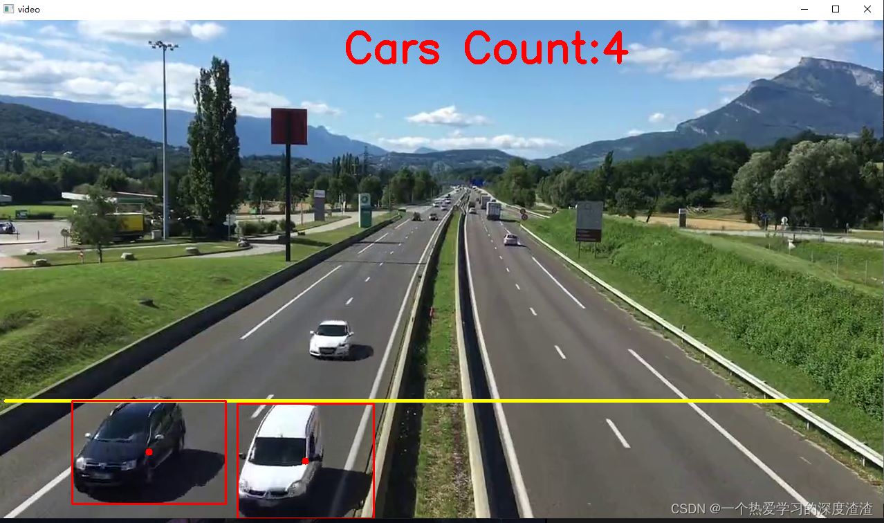 【OpenCV学习】（九）目标识别之车辆检测与计数