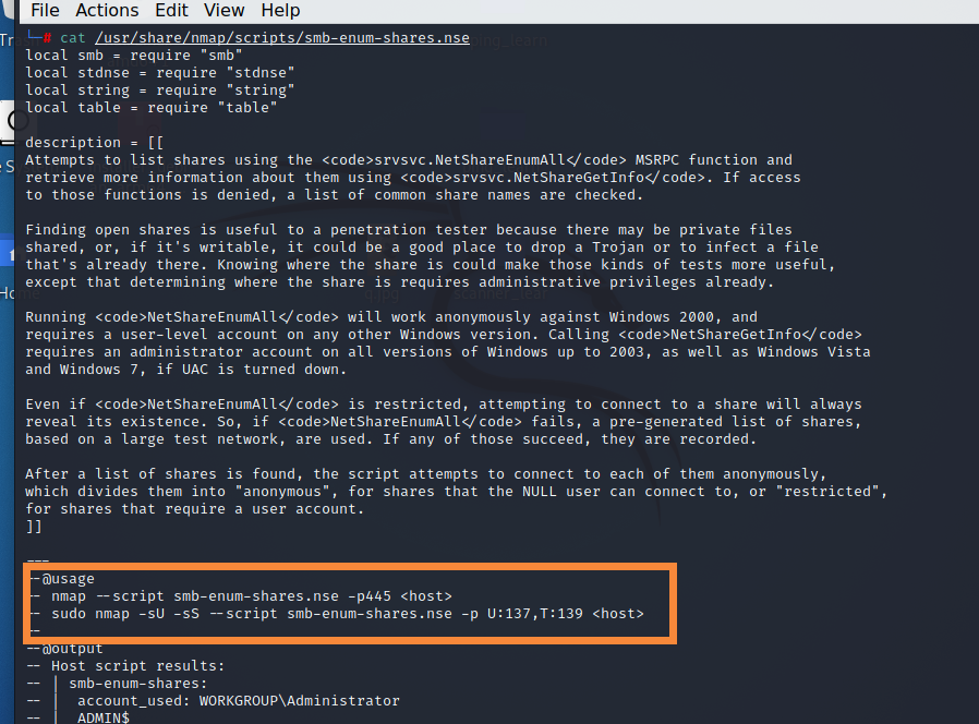 【kali】25 漏洞扫描——nmap、smb-vuln-ms10-061.nse(枚举共享打印机)-CSDN博客