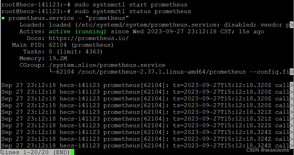 Ubuntu 20.04部署Promethues