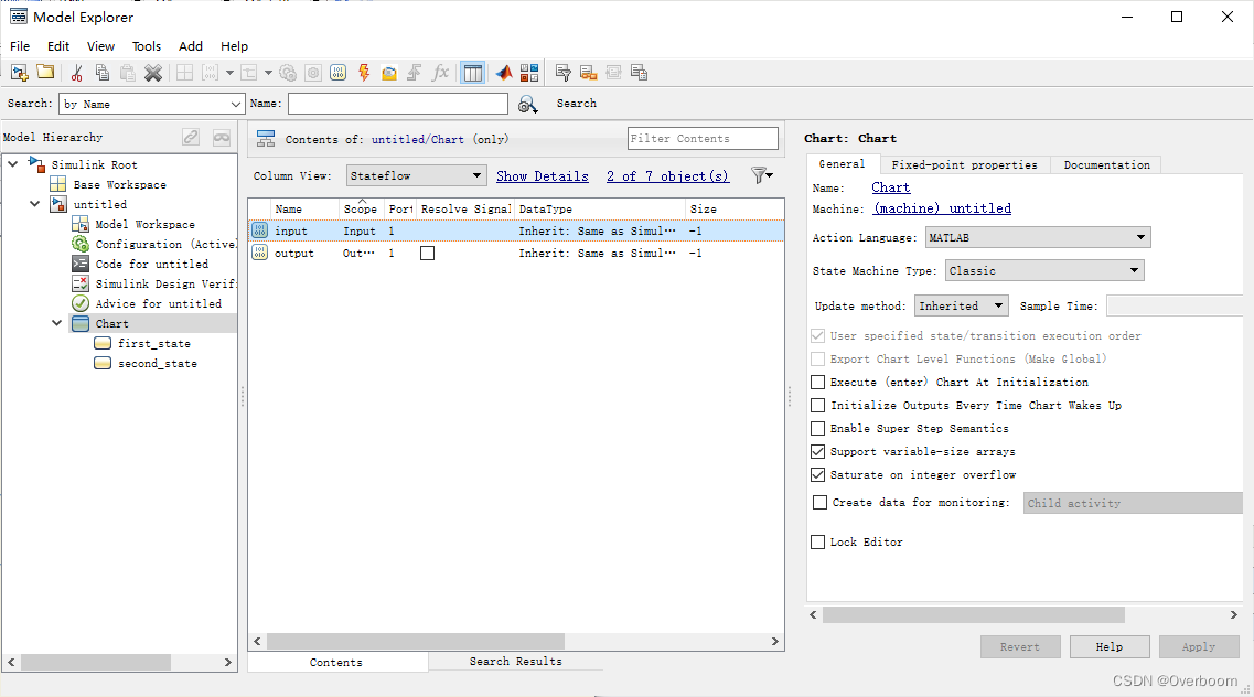 [simulink] --- simulink中stateflow的使用