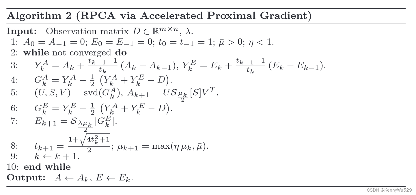 入门：The Augmented Lagrange Multiplier Method for Exact Recovery of ...