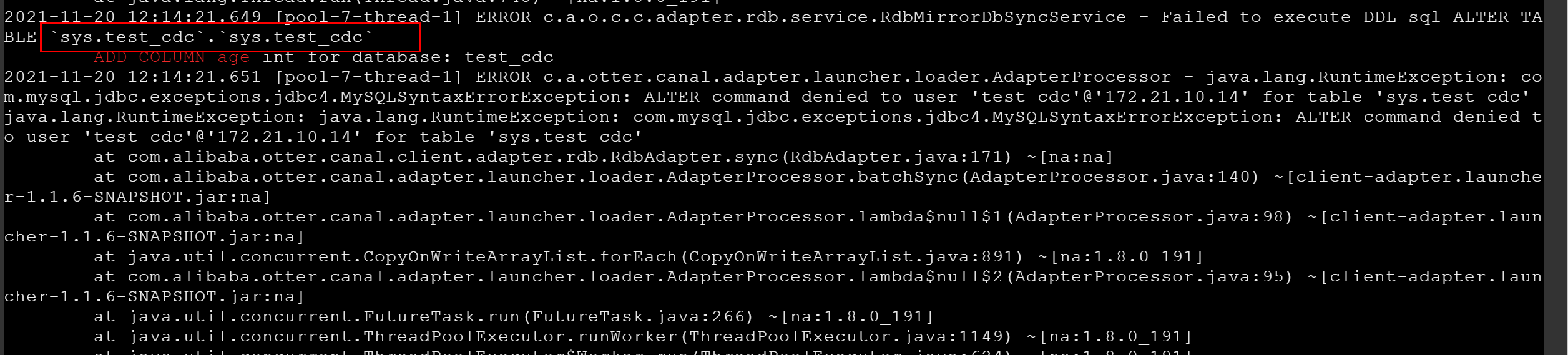 oceanbase数据实时同步到mysql