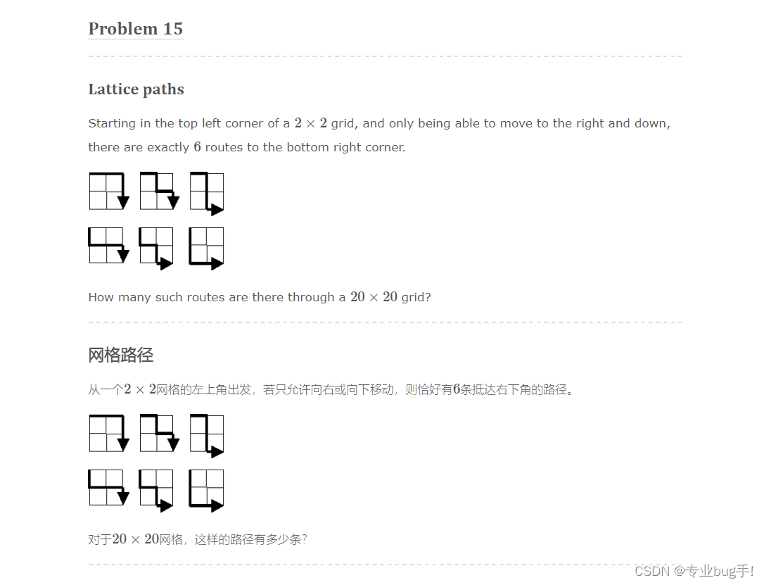 欧拉计划15题