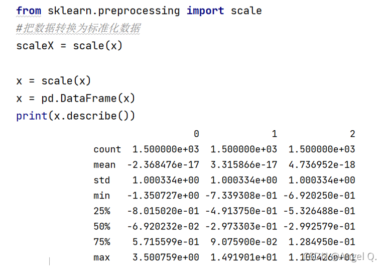 特征工程之数据标准化_z-score python mean不为零-CSDN博客