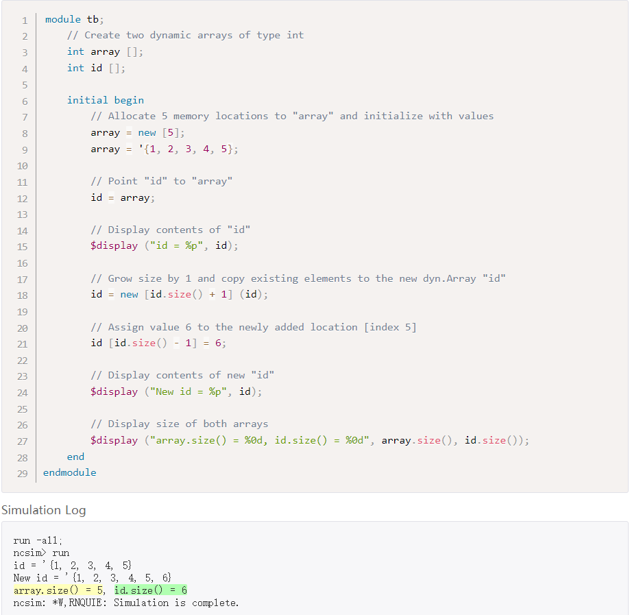 systemverilog array assignment pattern