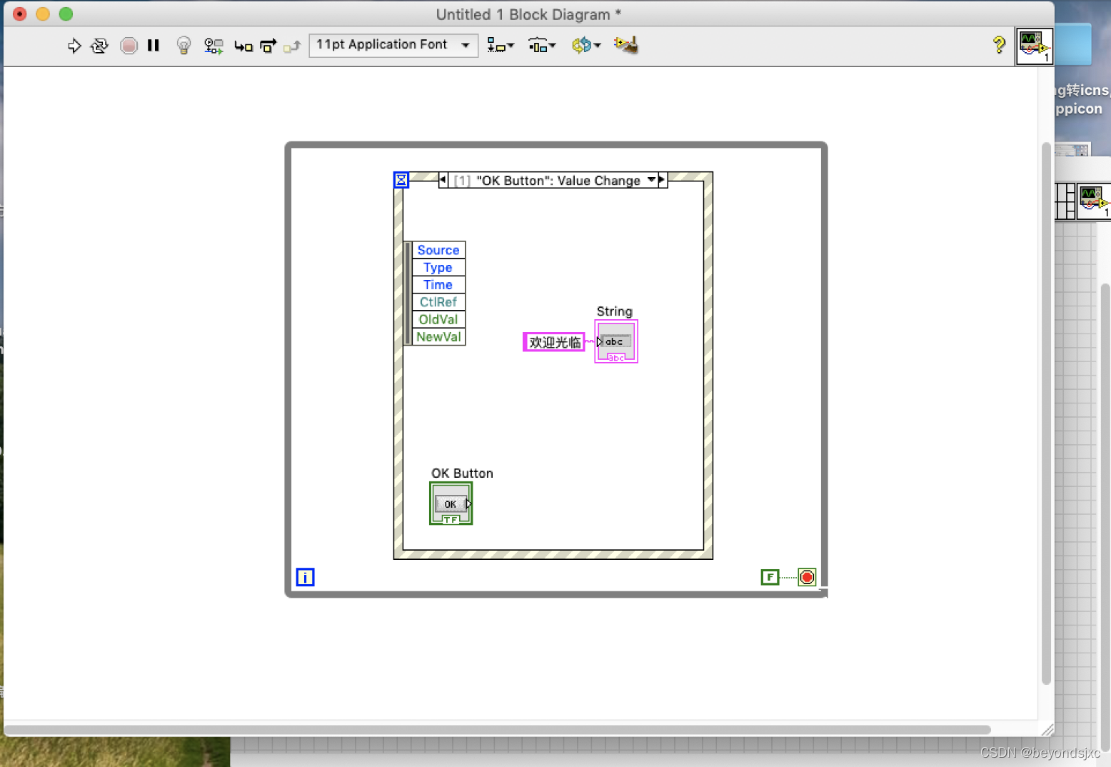 Mac电脑-Labview入门程序,点击按钮label显示文字_labview 2018 mac-CSDN博客