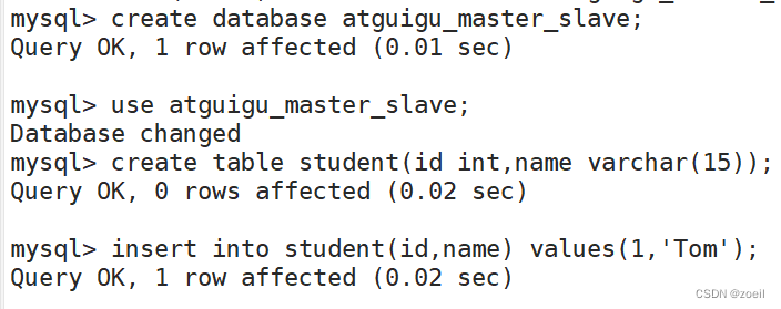 Mysql搭建一主一从