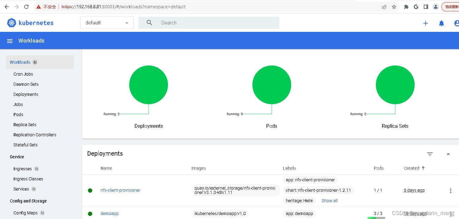 RedHat上部署kubernetes dashboard 2.7