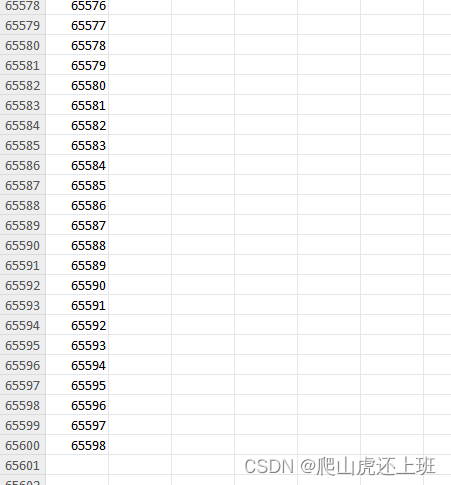 PHPEXCEL解决行数超过65536不显示问题