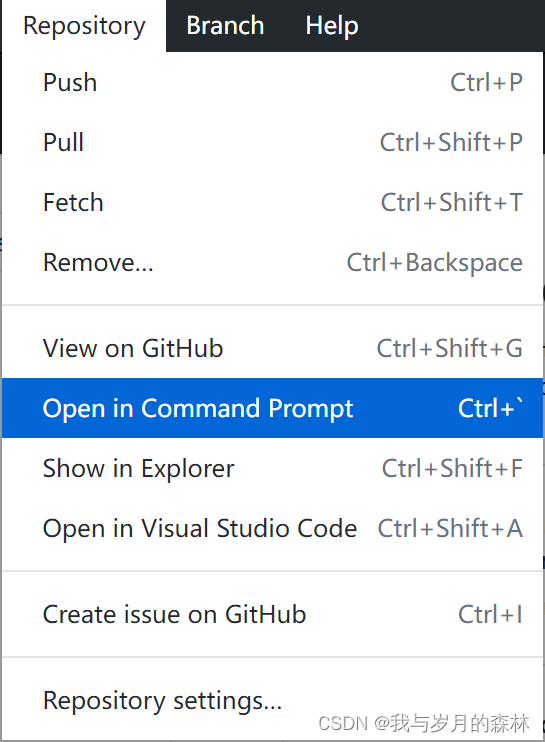 关于GitHub Desktop中的“Open in Git Bash”无法使用的问题