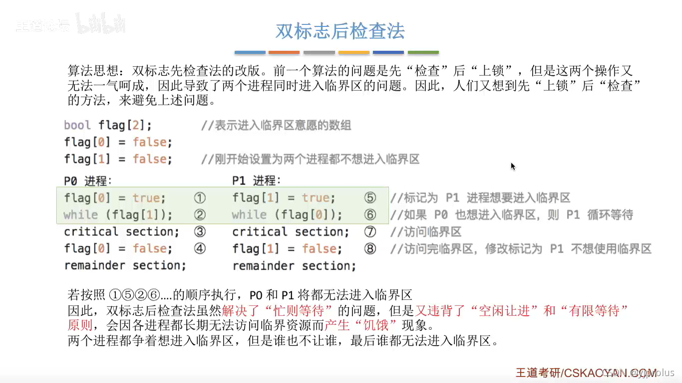 #### 双标志先检查法？？