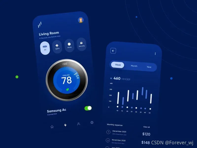 Smart Home Mobile App Design by Ghulam Rasool