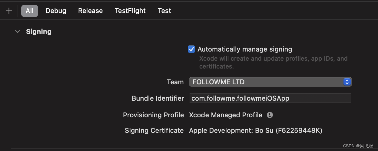 Automatically manage signing