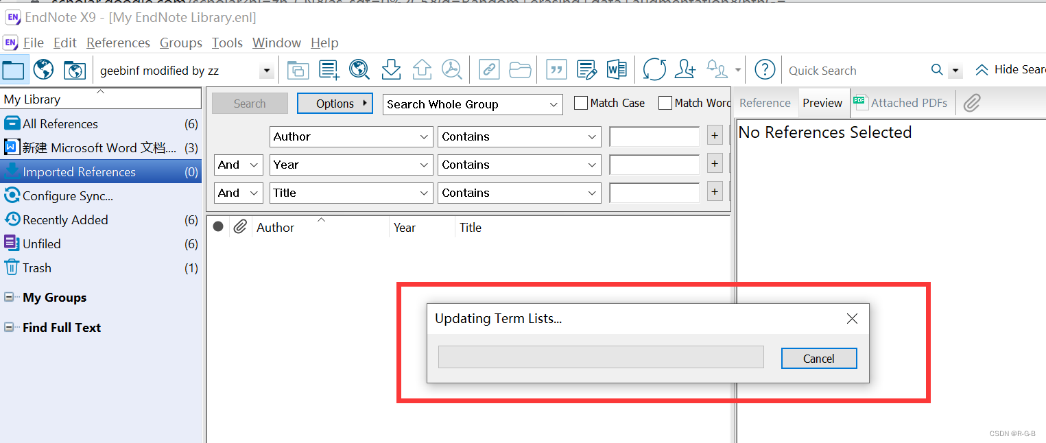 endNote X9 导入英文文献（谷歌学术、web of science 等）