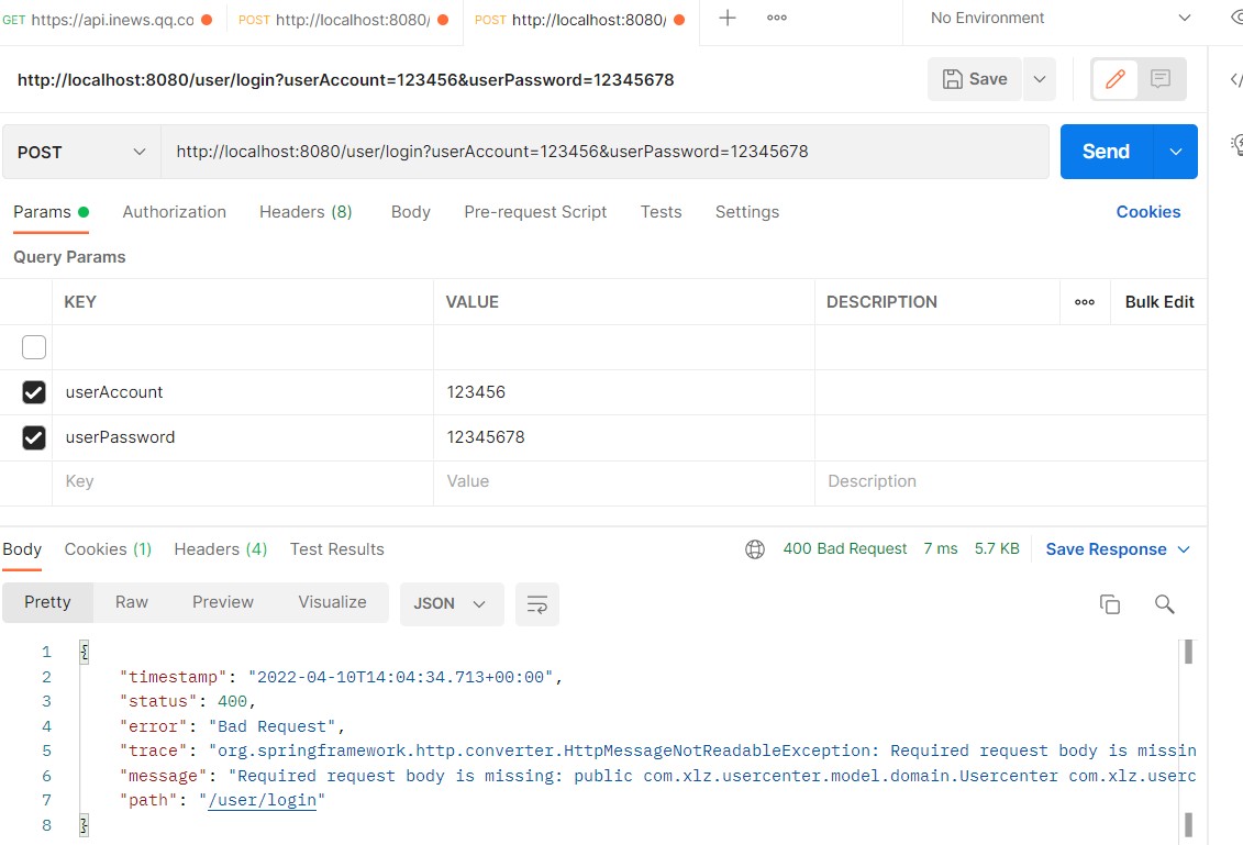 关于WARN 20852 [nio8080exec4] .w.s.m.s