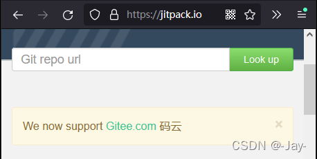 JitPack 已支持码云